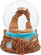 Arches National Park Snow Globe Utah Souvenir Delicate Arch Red Rock Canyon Collectible Desk Decor Gift 3.5 Inch
