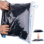 10 PCS Compression Bags for Travel Essentials, 3 Sizes Space Saver Bags, No Vacuum or Pump Needed, Roll Up Vacuum Packing for Clothing Storage, Cruise Accessories, Luggage & Home Organizers