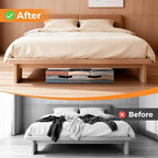 2 Pack Under Bed Storage Bags, 75L Foldable Clear Storage Containers with Handles, Dual Zippers for Comforter, Clothes, Bedding, Linen Sheets, Sweaters, Blanket Storage