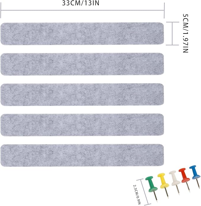 Bulletin Board Cork Board Cork Boards for Walls Cork Board for Office Pin Board Bulletin Boards for Walls (Grey)