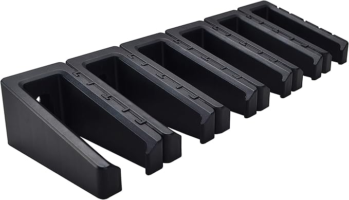 Adoreal Magnetic ABS 6 Standard AR Rack Wall Mount, AR Mag Holder for 5.56 .223 Magazines, Wall Magazine Display, Magnet AR Mag Storage Organizer