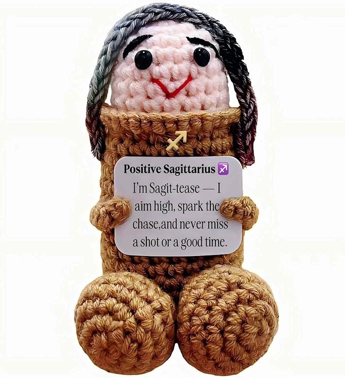 Sagittarius Gifts Birthday Women Men Christmas Stocking Stuffers Inspirational Sagittarius Plush Toy Zodiac Astrology Cute Doll for Halloween,Retirement Bosses Day(Sagittarius)