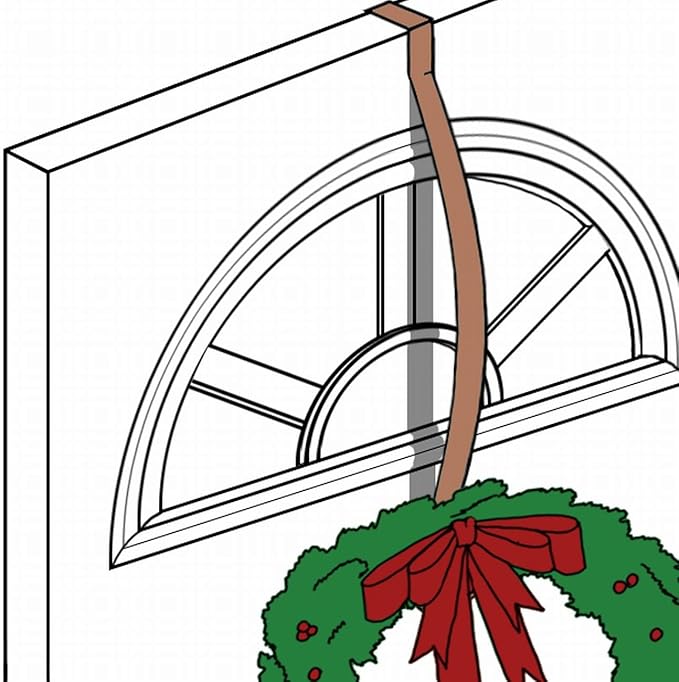 Haute Decor Premium Holly Embossed HighProfile Wreath Hanger - Pewter Holly