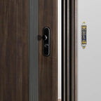 Mezuzah with Scroll for Door, Enamel&Zinc Alloy Blessing Mezuzah Case for Door, Colored Painted Mezuzha Scroll Kosher for Jewish Gifts/Jewish Decor, Christmas (Blue, 5 * 0.86 in)