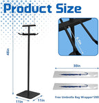 Montex Wet Umbrella Stand with Free 200 Plastic Umbrella Bags and Holder