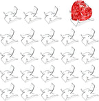 (24 PCS）Display Stand,Acrylic Rock Display stands,Clear Display Easel Stands Pedestal for Crystal Geodes Rock Mineral Agate Fossil Coral crystal/gemstone Small Collectibles Display Stands (Large)