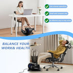 Under Desk Elliptical Machine, Electric Leg Exerciser for Seniors, Compact Seated Pedal Exerciser, Portable Elliptical Trainer with Remote and Non-Slip Pedals for Teens Adults