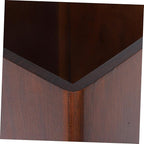 Cabilock Solid Wood Umbrella Stand Organizer for Compact Entryway Storage Design for Indoor and Outdoor Use Dark Walnut Finish
