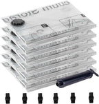6 Jumbo Vacuum Storage Seal Bags, Space Saver Bags with Travel Hand Pump, Compression Airtight Sealer Bags for Clothes, Bedding, Pillows, Comforters, Blankets