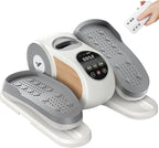 MERACH Under Desk Elliptical Machine, Leg Exerciser While Sitting for Seniors with Remote Control & 12-Speeds, Quiet Portable Electric Seated Pedal Exerciser Machine for Home Office