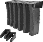 Adoreal Magnetic ABS 6 Standard AR Rack Wall Mount, AR Mag Holder for 5.56 .223 Magazines, Wall Magazine Display, Magnet AR Mag Storage Organizer