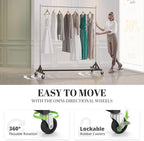 HOKEEPER Z Base Clothing Rack Heavy Duty Clothes Rack for Hanging Clothes Hold 500LBS Commercial Garment Rack with Wheels Adjustable Rolling Clothes Rack Portable Z 24" Dx63 Wx71 H, 3 Pack