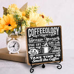Funny Coffee Bar Accessories - Table Decorations & Desk Shelf Cubicles for Coffee Bar Decoration