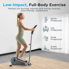 JLL Elliptical Exercise Machine, Mini Elliptical Cross Trainer 2-in-1 Sit/Stand, 8-Level Magnetic Resistance, Compact Home & Office, LCD Monitor, Free Smart Fitness App, Transport Wheels