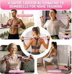 Figure 8 Resistance Bands for Arm, Back, 3 Level Latex Heavy Exercise Bands with Handles for Strength Training, Full Body Workout, Physical Therapy, Pilates, Yoga, Home Gym Equipment for Women