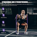 VEICK Resistance Bands for Working Out, Exercise Bands, Workout Bands, Pull Up Assistance Bands, Long Heavy Stretch Bands Set for Men Women, Power Weight Gym at Home Fitness Equipment