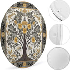 Wall Picture, with Tree Pattern Printed Circular Iron Hanging Picture,Wall Art Decor,Home for Bedroom Living Room Bathroom Decor,Iron Painting 11.8X11.8 in