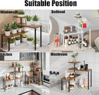 Countertop Organizer Organization 3 Tier Kitchen Corner Shelves Adjustable Spice Storage Rack for Bathroom Coffee Area Over Sink (Black)