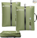 Vacuum Bags for Travel, Professional IP67 Reusable Vacuum Compression Bags for Travel Suitcases, Durable Space Saver Bag (2 PACK GREEN, No Pump)