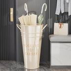 Pssopp Umbrella Holder Indoor, Space Saving Design Freestanding Umbrella Storage Bucket for Canes Walking Sticks Small Umbrellas