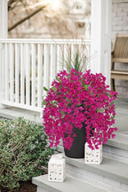 33.5" Bougainvillea Artificial Flowers Fake Pink Flowers, UV Resistant Long Sprays Artificial Bougainvillea Flowers for Indoor & Outdoor Decor, 3PCS Faux Hanging Flower for Home Room Wedding Porch