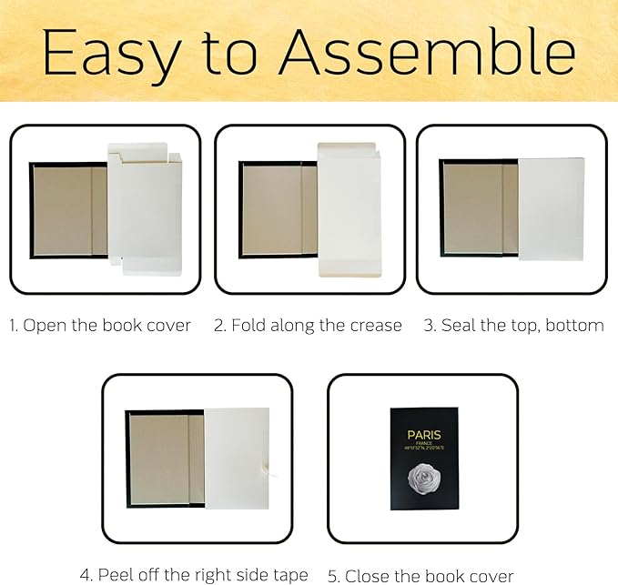 AZEZO Set of 3 Decorative Books for Home Decor – Decorative Hardcover Display Faux Books for Bookshelf and Coffee Table – Black and Gold Foiled – Paris London New York Themed