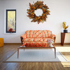 WreathDream 20 inch Fall Wreath Autumn Oak Leaves Wreath with Cape Gooseberry,Oak Leaf,Acorn,Berry,Pine Cone for Front Door Farmhouse Indoor Outdoor Festival Home Decor