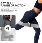 12 Pcs Fabric Resistance Bands for Working Out Booty Workout Stretch Exercise Bands Non Slip for Legs Squat Resistance Loop for Women Men Starter Butt Hip Thigh Fitness