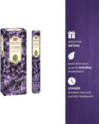 HEM Lavender Incense Sticks – Pack of 120 | Hand-Rolled in India | Soothing Floral Aroma for Relaxation, Stress Relief, Meditation, Yoga, Prayer & Home Fragrance