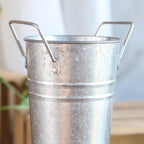 Metal Umbrella Holder, Freestanding Umbrella Stand Indoor with Handle Umbrellas Holder for Entryway Cane Stand Decorative Rack Portable Storage Bucket for Canes Magazine Newspaper