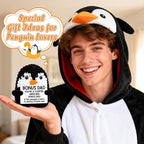 Belatelove Birthday Gifts for Bonus Dad from Daughter Son, Handmade Crochet Mini Penguin Father's Day for Father Daddy Dad, Funny I Love You Gift for Dads Small Easter Decor