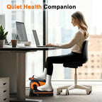 OLIXIS Under-Desk Elliptical Machine–Compact & Quiet Mini Pedal Exerciser with Adjustable Speed, LED Display, Portable Fitness Solution for Home or Office Workouts