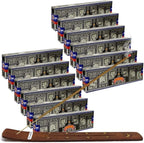 Super Hit Incense Sticks 40g and Holder Bundle - Pack of 12 (Approx 480 Sticks)