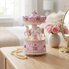 Carousel Music Box Gift, Wind Up Musical Box with Light Christmas Valentine's Day Anniversary Birthday Gifts for Wife Girls Girlfriend Daughter Son Plays You are My Sunshine