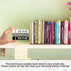 Mini Decorative Books For Home Decor, Small Wood Book Stack For Table Decor, Home Decor Book For Living Room Mantel, Farmhouse Stacked Books Decorative（L41）
