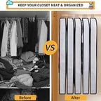 Clear Garment Bags for Hanging Clothes Storage 4" Gusset Suit Bags for Closet Storage Bags Dust Covers for Clothes Sweater Bags Garment Cover Clothes Protector 24"x 40"x 4", 5 Pack
