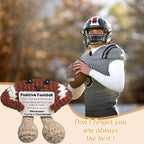 Handmade Collectible Football - Emotional Support Decor,Funny Gift for Football Lovers,Best Friend,Brother,Team Mate,Home Office Man Cave Decor,Footballs Gameday Accent,Sports Fan Gift