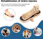 Ankle Balance Board - Premium Solid Birchwood Foot Strengthener for Stability, Sprained Ankle Recovery & Plantar Fasciitis Relief, Adjustable Axis & Sidekick Design for Athletes, Physical Therapy, & Posture Correction