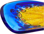 Dale Tiffany Westwind Art Glass Wall Decor Plate,Orange,Large