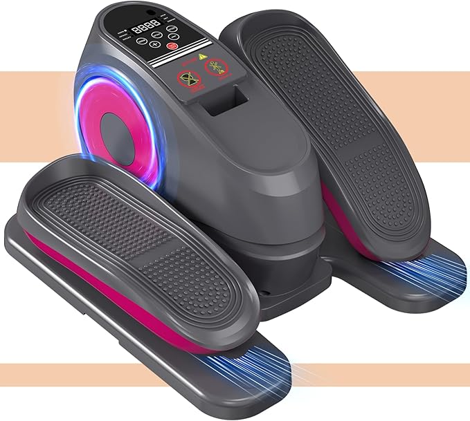Under Desk Elliptical Machine with Remote Control, 16 Adjustable Speed Electric Ellipse Leg Exerciser Pro As Seen On TV for Senior, Portable Quiet Seated Pedal Exerciser