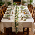 idyllic 6ft Spring White Peony Climbing Vine Decoration Artificial Floral Garland for Front Door Window Porch Mantel Staircase Table Runner Wedding Indoor Outdoor Home Decor