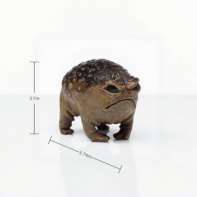 MOLMH Weird Queer Grumpy Frog Toad Statue Ugly Angry Outdoor Garden Yard Decor Statue Fun Novelty Home Office Decor Sculpture Unique Gift
