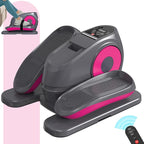 2025 Under Desk Elliptical Machine, Electric Ellipse Leg Exerciser Pro As Seen On TV with 16 Adjustable Speed, Quiet and Fully Assembled with Remote Control & Non-Slip Foot Straps White New