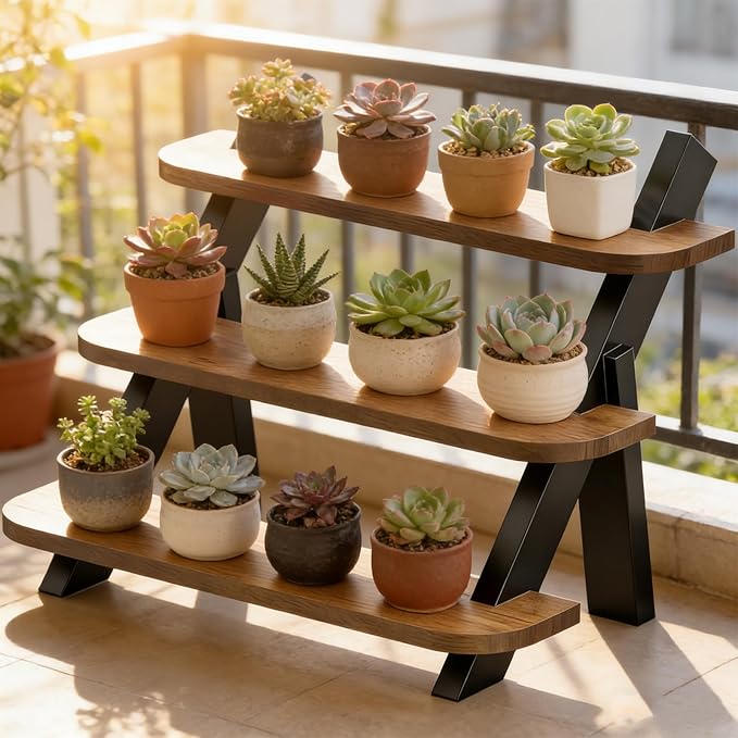 Perfume Stand for Men Women, 3 Tier Cologne Organizer, Display Shelf Stands for Dresser, Wooden Shelf Display Risers for Party, Makeup, Figures, Cupcake, Dessert