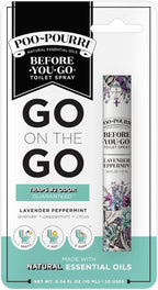 Poo-Pourri Before-You-Go Toilet Spray, Lavender Peppermint, Travel Size 10 mL - Lavender, Peppermint and Citrus (Pack of 2)