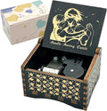 Pursuestar HowlMoving Castle-Merry Go Round of Life Wind Up Music Box, Vintage Engraved Wood Mechanism Musical Gifts for Birthday Valentine's Day Christmas Thanksgiving