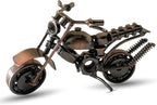 Metal Motorcycle Decor, Copper Classic Motorcycle Figurine,5.9”x3.5”Unique Iron Motorcycle Sculpture,Cool Home Office Desk Decor,Art Gift Vintage,Birthday for Men Boyfriend Husband