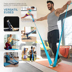 5 Pcs Professional Resistance Bands. Latex-Free, Pilates Band, Work Out Bands, Stretch Bands for Working Out Women or Men, Exercise Bands Set for Pilates, Physical Therapy, Yoga