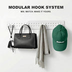 2 Pack Hat Rack Board for Baseball Caps,Hat Rack for Wall, Hat Holder Wall Mount Cap Holder Hat Hangers for Wall Closet Door Bedroom(White)