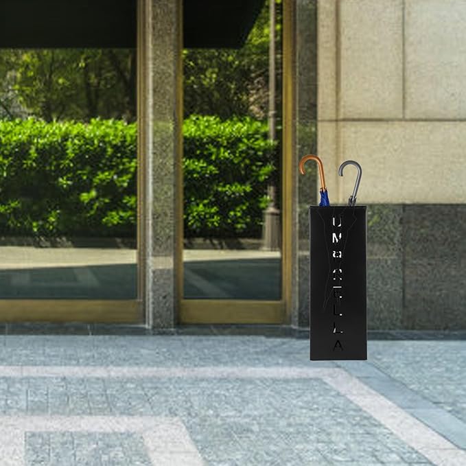 TOPINCN Umbrella Stand, Umbrella Holder for Entryway, Umbrella Rack Umbrella Storage Organizer Freestanding Umbrella Holder Bin Metal Umbrella Stand Rack for Home Office Hotel Decor